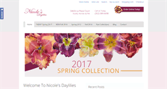 Desktop Screenshot of nicolesdaylilies.com