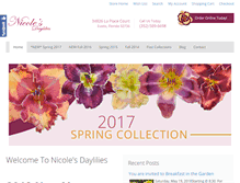 Tablet Screenshot of nicolesdaylilies.com